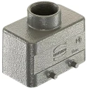HARTING 1934 Range Heavy Duty Power Connector Hood Bulkhead Mount Polycarbonate Body IP65 2 Levers 19340030421