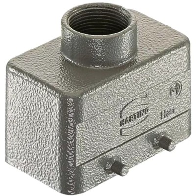 HARTING 1934 Range Heavy Duty Power Connector Hood Bulkhead Mount Polycarbonate Body IP65 2 Levers 19340030421