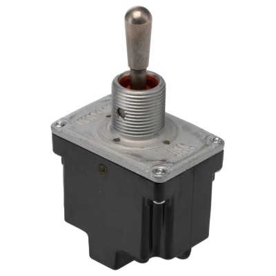 Honeywell Technologies Toggle Switch, Bushing Mount, On-Off-On, DPDT, Screw Terminal, 277 V ac 2TL1-7