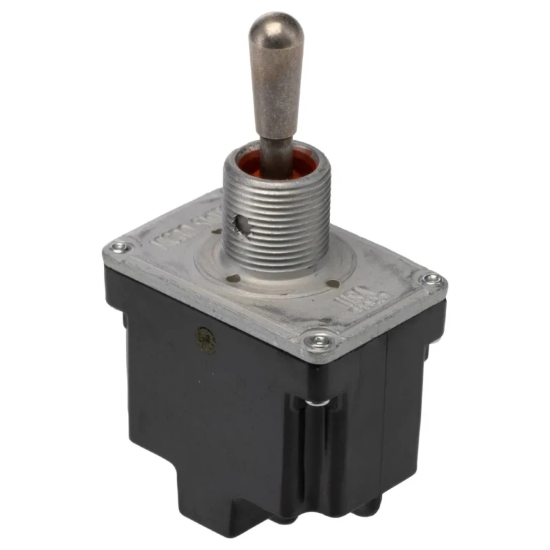 Honeywell Technologies Toggle Switch, Bushing Mount, On-Off-On, DPDT, Screw Terminal, 277 V ac 2TL1-7