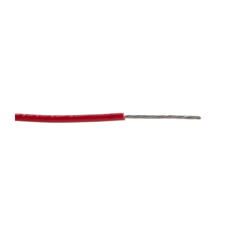 Alpha Wire Hook Up Wire PVC Series Red 0.2 mm² 24 AWG 7x0.20 mm Core Strands 30 m 600V 105°C 1854 RD005