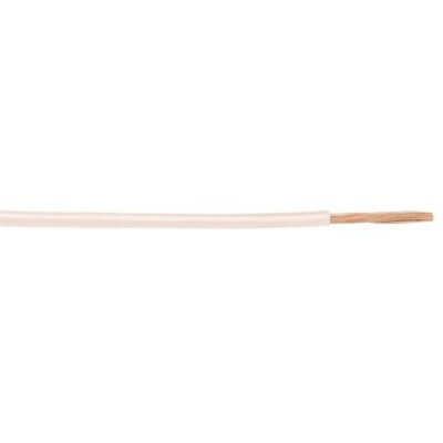 Alpha Wire Hook Up Wire PVC Series White 0.2 mm² 24 AWG 19 x 0.13 mm Strands 30 m 600 V 105°C 1854/19 WH005