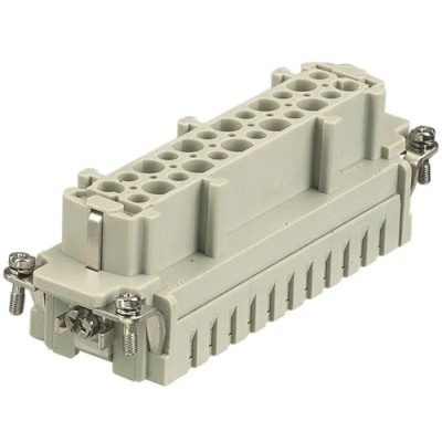 HARTING Heavy Duty Power Connector Insert Han E Series Female 16A 24 Contacts 09330242712