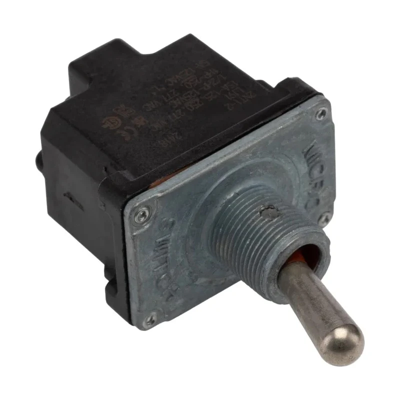 Honeywell Technologies Toggle Switch, Bushing Mount, On-Off, DPST, Screw Terminal, 277V AC 2NT1-2
