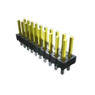 Samtec TSW Series Straight Through Hole Pin Header 6 Contacts 2 Row 2.54 mm Pitch Unshrouded TSW-103-06-F-D