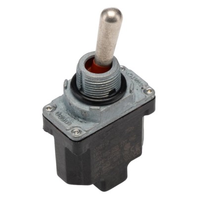 Honeywell Technologies Toggle Switch, Bushing Mount, On-Off, SPST, Screw Terminal, 277 V AC, 15A 61NT1-2