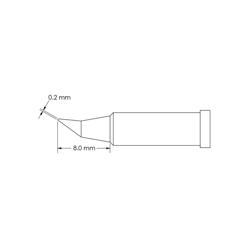 Metcal 8 mm Conical Soldering Iron Tip for GT4 Soldering Iron GT4-CN0002R