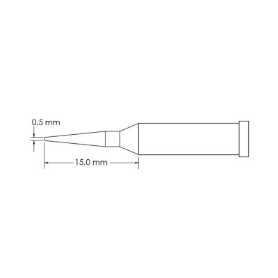 Metcal 15 mm Conical Soldering Iron Tip for GT4 Soldering Iron GT4-CN1505A