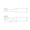 Metcal Soldering Iron Tip 16 mm Hoof Shape 60° Angle GT4-HF6020S