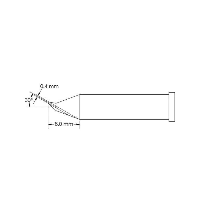 Metcal 8 mm Conical Soldering Iron Tip for GT6 Soldering Iron GT6-CN0004R