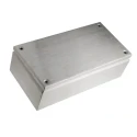 RS PRO TLX Series Unpainted Stainless Steel Terminal Box IP66 400 mm x 200 mm x 120 mm 842-8324