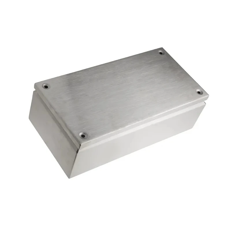 RS PRO TLX Series Unpainted Stainless Steel Terminal Box IP66 400 mm x 200 mm x 120 mm 842-8324