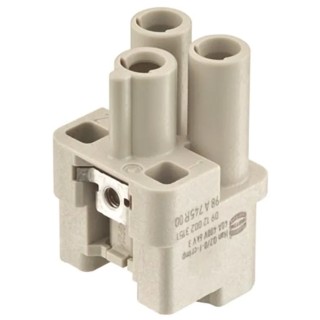HARTING Heavy Duty Power Connector Insert 40A 0912 Series Female 2 Contacts 400V 09120023151