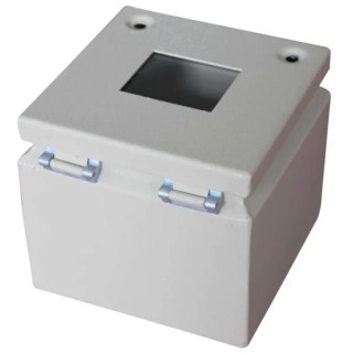 RS PRO TBS Series Grey Steel Junction Box IP65 IECEx 150 mm x 150 mm x 120 mm IP65