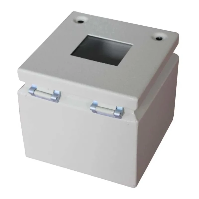 RS PRO TBS Series Grey Steel Junction Box IP65 IECEx 150 mm x 150 mm x 120 mm IP65