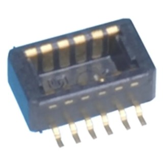 Hirose DF40 Series Straight Surface PCB Header 12 Contacts 0.4 mm Pitch 2 Row Shrouded DF40