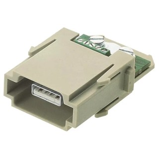 HARTING Heavy Duty Power Connector Module 1A 0914 Series Male 4 Contacts 50V 09140014651