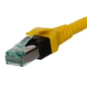 HARTING Cat6 Ethernet Cable RJ45 Male to RJ45 Male 2 m, Yellow Polyurethane Jacket 09474747111