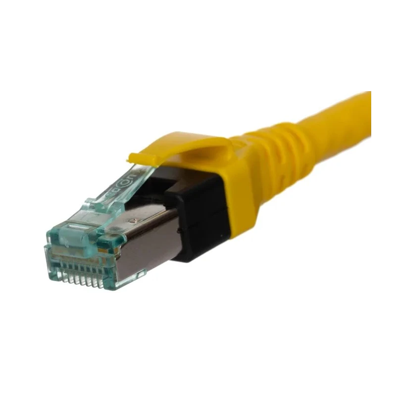 HARTING Cat6 Ethernet Cable RJ45 Male to RJ45 Male 2 m, Yellow Polyurethane Jacket 09474747111