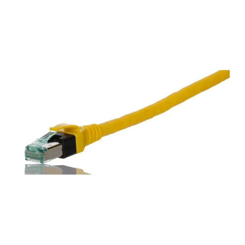 HARTING Cat6 Ethernet Cable RJ45 Male to RJ45 Male 2 m, Yellow Polyurethane Jacket 09474747111
