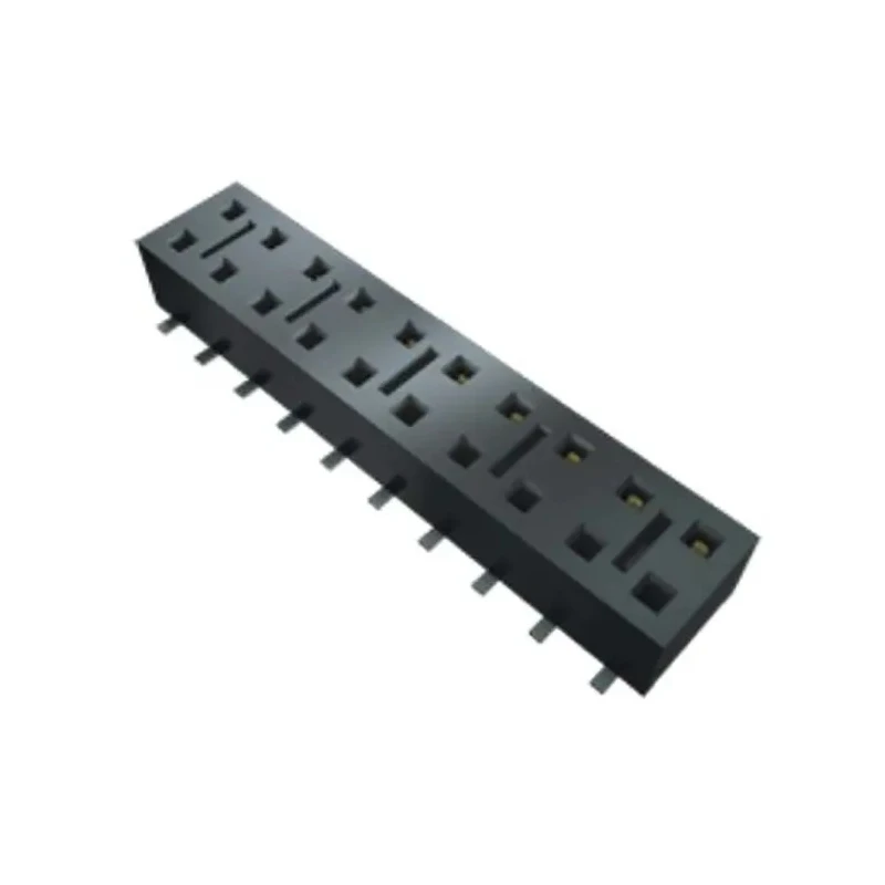 Samtec HLE Series Straight Surface PCB Socket 40-Contact 2 Row 2.54 mm Pitch Solder HLE-120-02-F-DV-BE