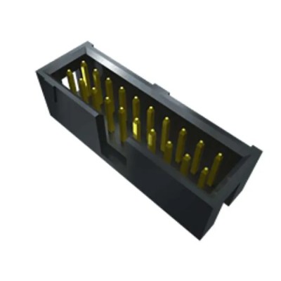Samtec HTSS Series Right Angle Surface PCB Header 10 Contacts 2.54 mm Pitch 2 Rows Shrouded HTSS-105-01-L-DV-P-TR