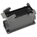 HARTING Heavy Duty Power Connector Housing Han B Range 24B Surface Mount Die Cast Aluminium IP65 19300240273