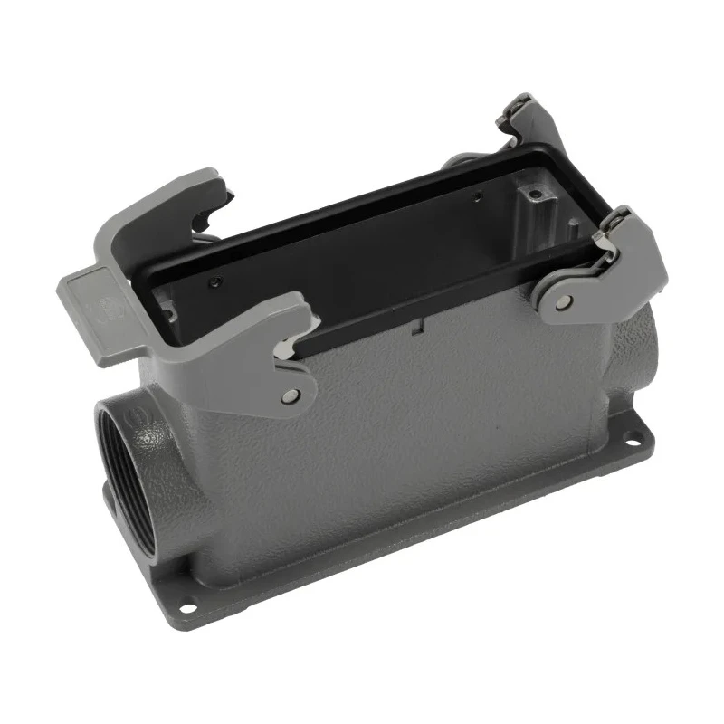 HARTING Heavy Duty Power Connector Housing Han B Range 24B Surface Mount Die Cast Aluminium IP65 19300240273