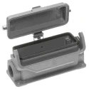 HARTING Han B Range Heavy Duty Power Connector Housing 1 Lever Surface Mount Die Cast Aluminium IP65 24B 19300242296