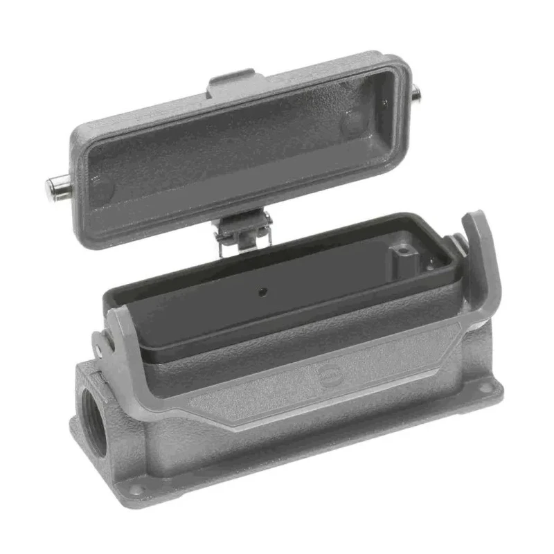 HARTING Han B Range Heavy Duty Power Connector Housing 1 Lever Surface Mount Die Cast Aluminium IP65 24B 19300242296