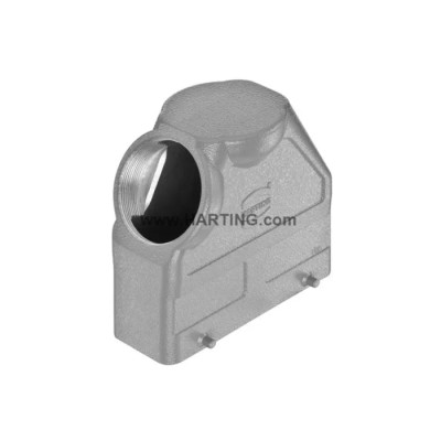 HARTING 1930 Range Heavy Duty Power Connector Hood Double Lever Die Cast Aluminium Body IP65 30° Cable Entry M50 19300240529