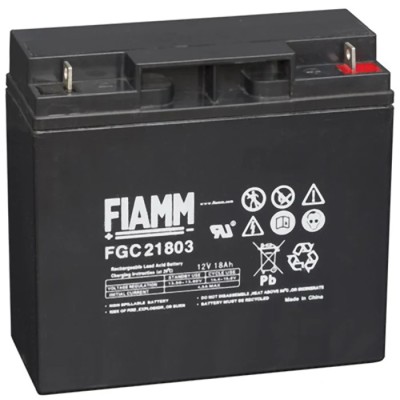 Fiamm 12 V Sealed Lead Acid Battery 18 Ah AGM 77mm x 160mm Weight 5.4 kg FGC21803