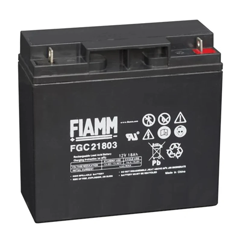 Fiamm 12 V Sealed Lead Acid Battery 18 Ah AGM 77mm x 160mm Weight 5.4 kg FGC21803