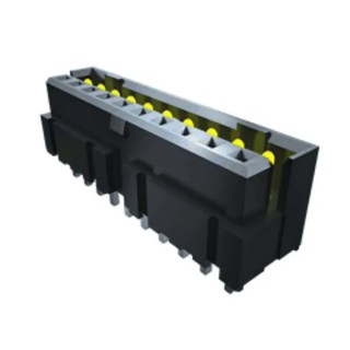 Samtec Right Angle Through Hole Shrouded PCB Header 40 Contacts 2 mm Pitch 3.2A Current LS2-120-01-L-D-RA1