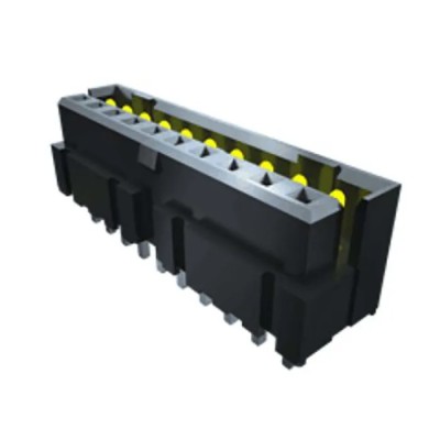 Samtec Right Angle Through Hole Shrouded PCB Header 40 Contacts 2 mm Pitch 3.2A Current LS2-120-01-L-D-RA1