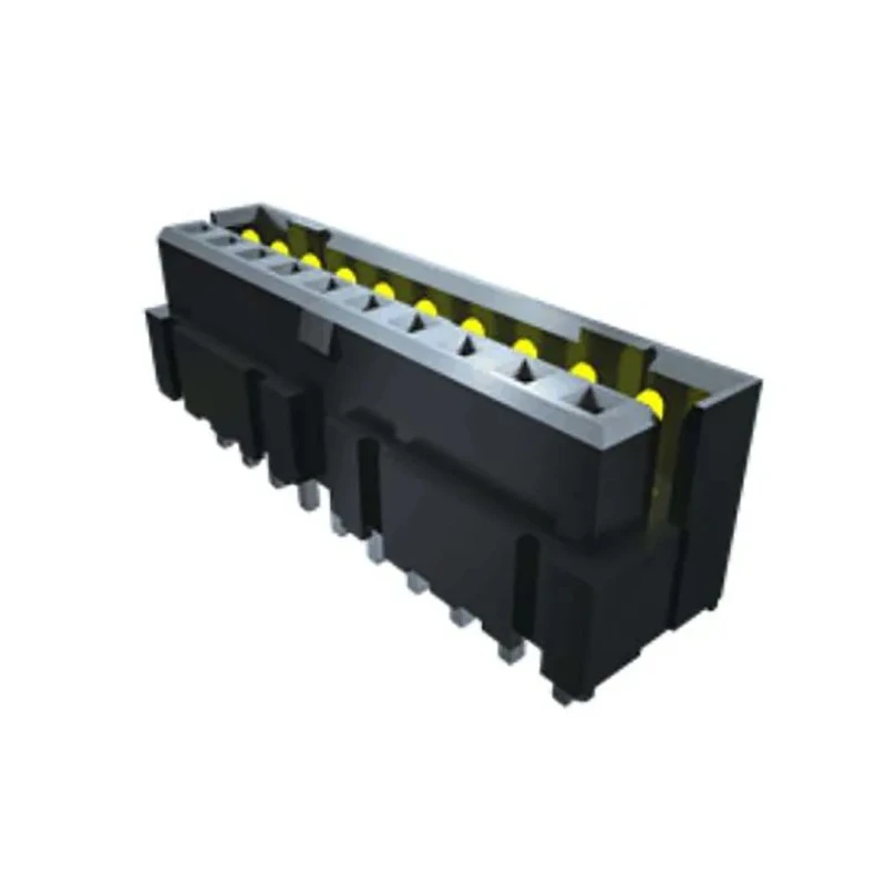 Samtec Right Angle Through Hole Shrouded PCB Header 40 Contacts 2 mm Pitch 3.2A Current LS2-120-01-L-D-RA1