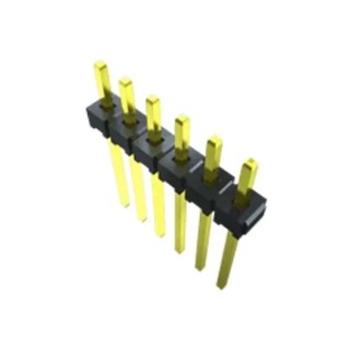 Samtec MTMM Series Vertical Through Hole Pin Header, 4 Contact, 2 mm Pitch, 2 Row, Unshrouded MTMM-102-05-T-S-295