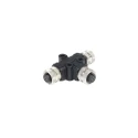 Bulgin Circular Connector Adapter M12 Female 8-Contacts T Orientation PXPPVC12TSFF08AFBBFB