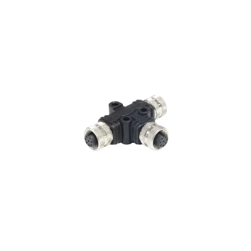 Bulgin Circular Connector Adapter M12 Female 8-Contacts T Orientation PXPPVC12TSFF08AFBBFB