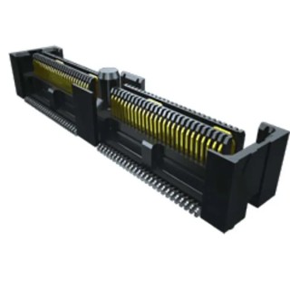 Samtec QFS Series Right Angle Surface PCB Socket 104-Contact 2 Row 0.64 mm Pitch 300V QFS-052-01-SL-D-RA