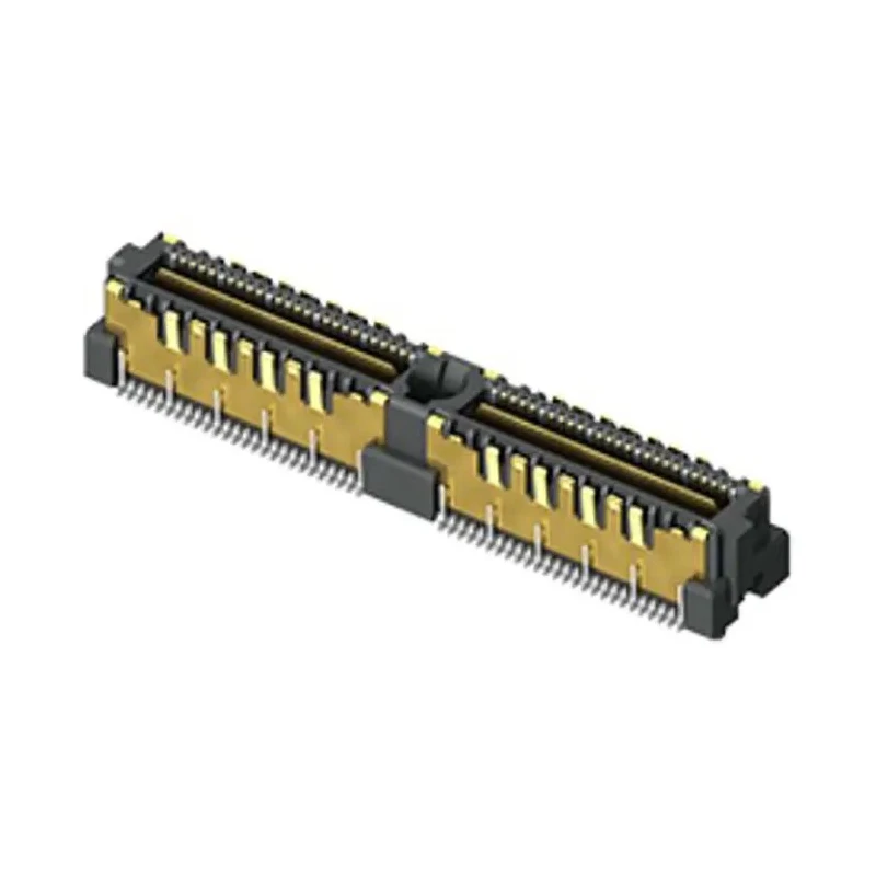 Samtec QMSS Series Straight Surface Mount PCB Header, 104 Contacts, 0.64 mm Pitch, 2 Rows, Shrouded QMSS-052-06.75-L-D-A