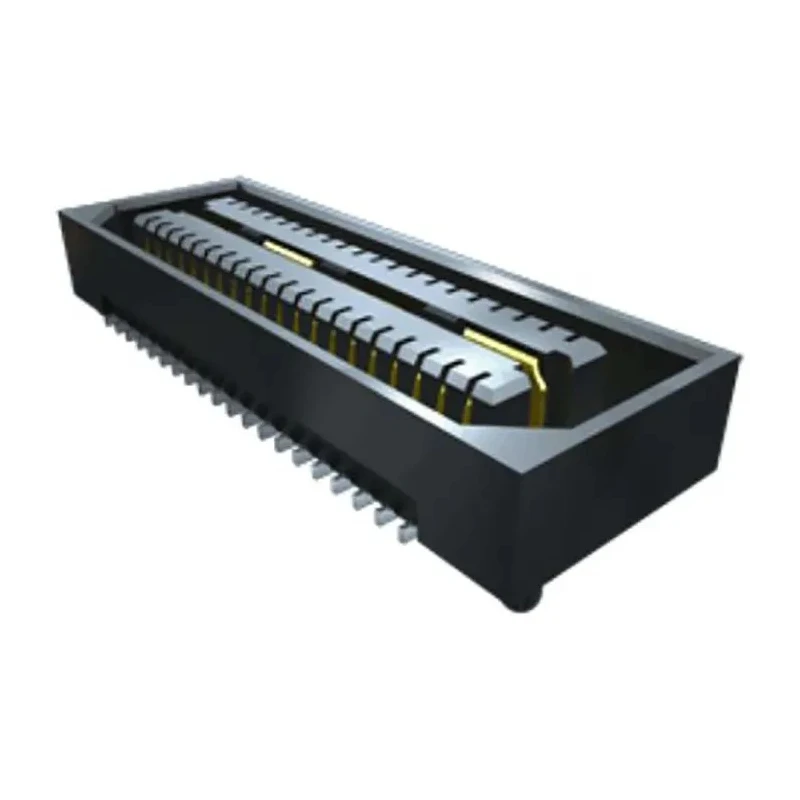 Samtec QSE Series Right Angle Surface PCB Socket 40-Contact 2 Row 0.8 mm Pitch 23A 225V QSE-020-01-F-D-A-TR