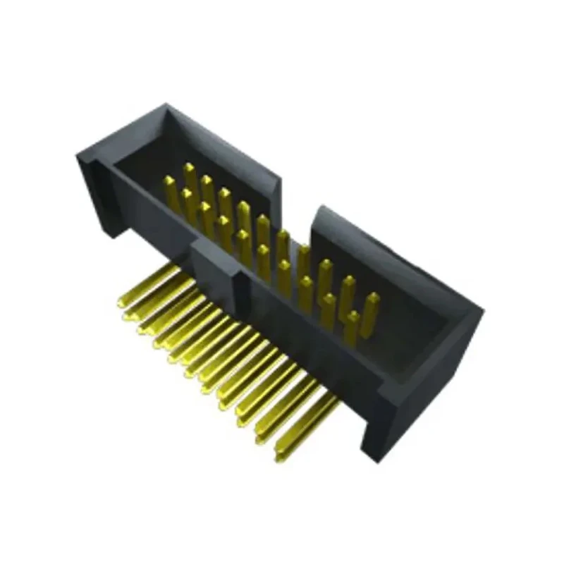 Samtec SHF Series Straight Surface PCB Header 50 Contacts 1.27 mm Pitch 2 Row Shrouded SHF-125-01-L-D-SM-LC