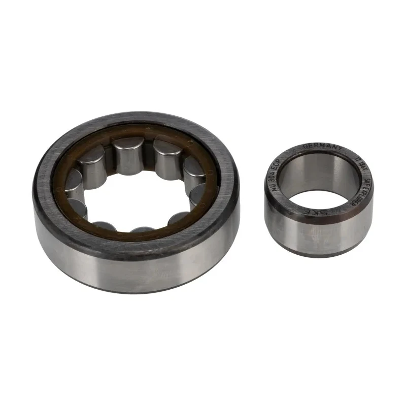 SKF Cylindrical Roller Bearing , 20 mm Inside Diameter, 52 mm Outside Diameter, Shielded, Non-Metallic Cage NU 304 ECP