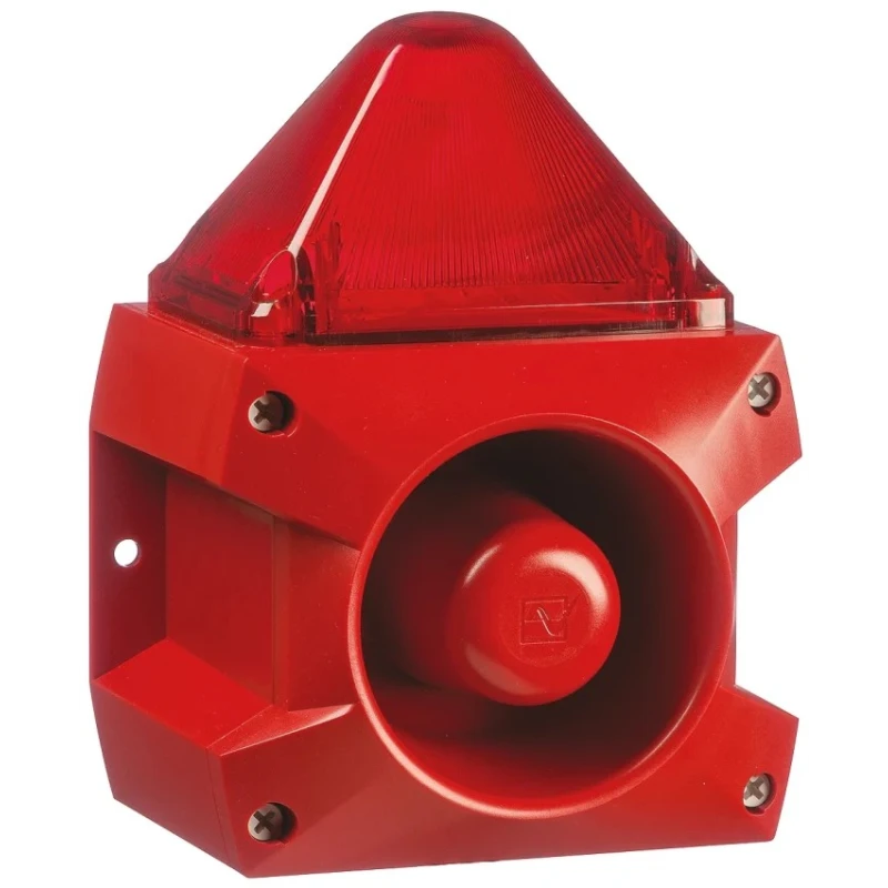 Pfannenberg Red Sounder-Beacon Combination 255V DC 105 dB IP66 Electronic Sounder IP66