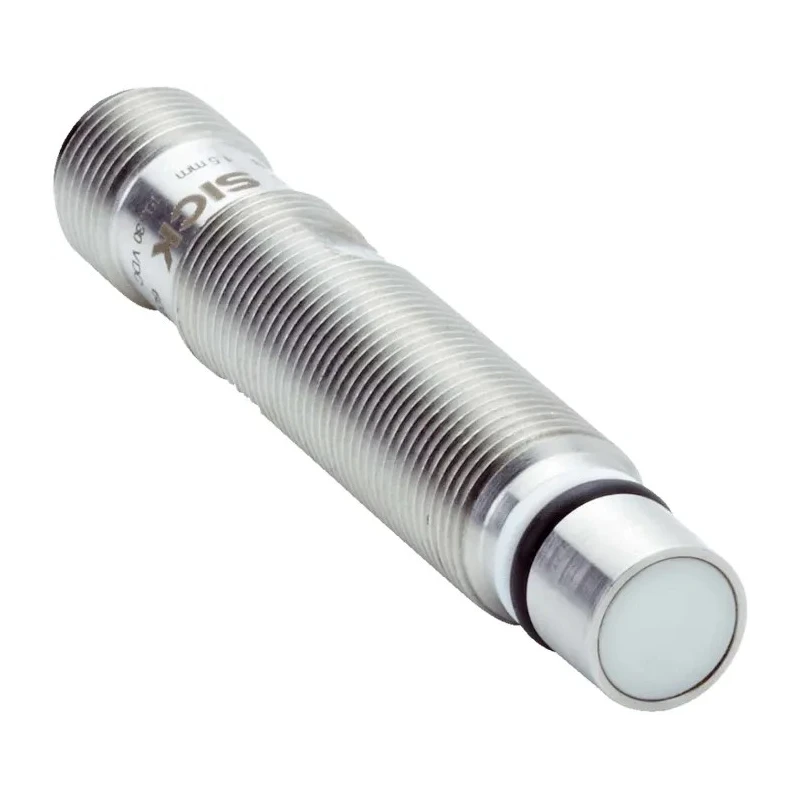 SICK Threaded Barrel Inductive Proximity Sensor M12 x 1, PNP Output, 30 V DC, 1.5 mm Sensing Distance IMP12-1B5PPVC0B