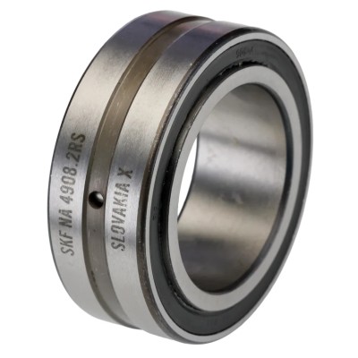 SKF Cylindrical Roller Bearing 40 mm ID, 62 mm OD, Sheet Metal Cage, Open End Type NA 4908.2RS