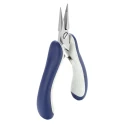 ideal-tek Long Nose Plier Serrated, 145mm Overall Length, 30mm Jaw, Stainless Steel Chrome Finish ESD Safe E6024.CRBG