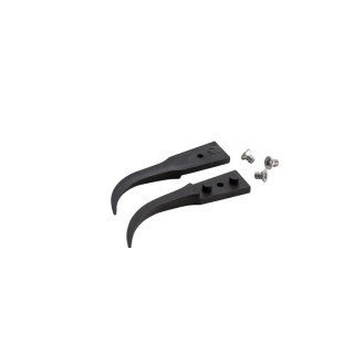 ideal-tek ESD Replaceable Tweezer Carbon Fibre Plastic Very Fine Curved 40mm A7CF