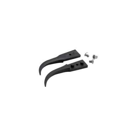 ideal-tek ESD Replaceable Tweezer Carbon Fibre Plastic Very Fine Curved 40mm A7CF
